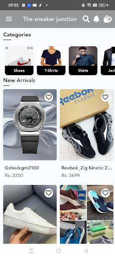 Android application The Sneaker Junction screenshort