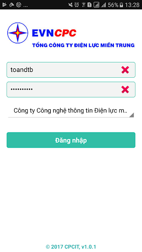 Android application EVNCPC TTHT screenshort