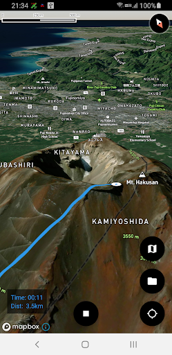 Android application 3D Gpx Logger screenshort