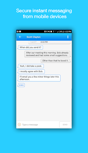Android application GroupWise Messenger screenshort