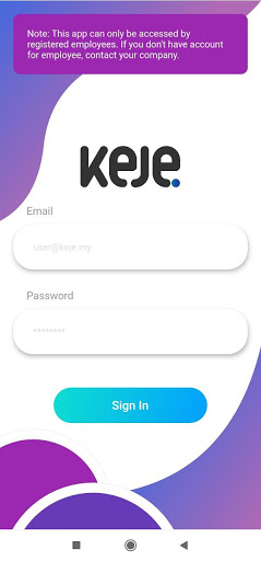 Android application Keje | HR and Payroll App screenshort