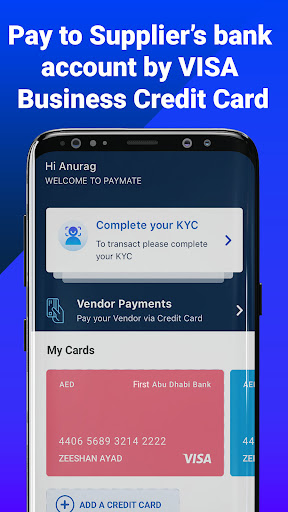 Android application PayMate Supplier Payments screenshort