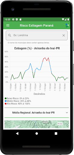 Android application Estiagem Paraná screenshort