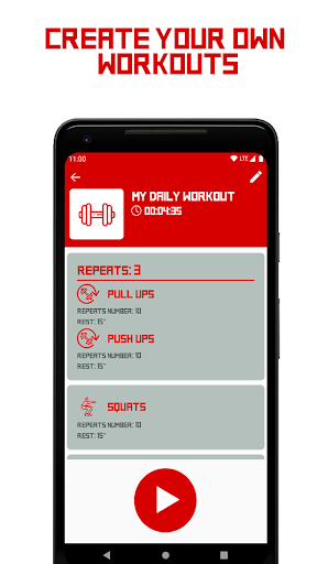 Workout Keeper Gold. Interval Screen 2