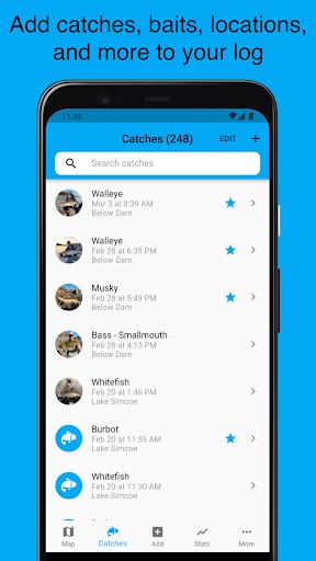 Screenshot of Anglers' Log - Fishing Journal