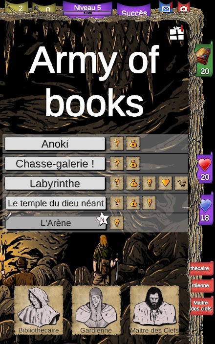Army of books Screen 1