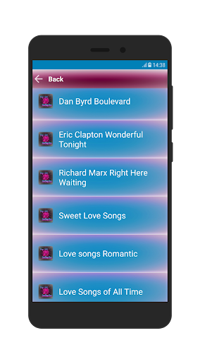 Android application Romance Memories Love Songs screenshort