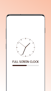 Full Screen Clock:time display