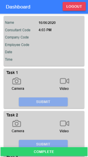 Android application GMOS Manual Handling App screenshort