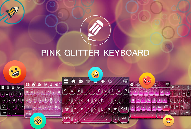 Pink Glitter Keyboard - 1.5 - (Android)