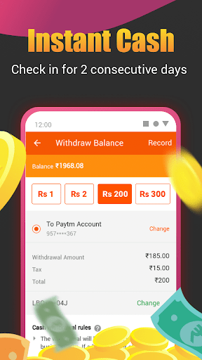 Roz Dhan: Earn Wallet cash Screen 2