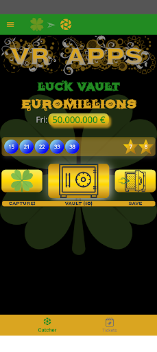 EuroMillions Luck Vault Screen 2