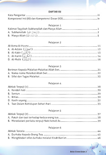 Buku Siswa 3 MI Akidah Akhlak