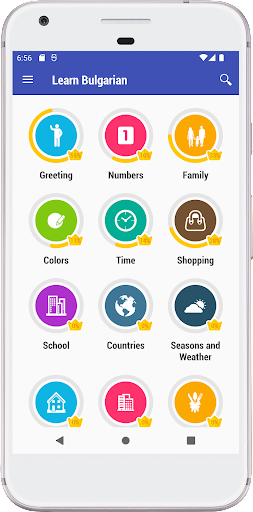 Android application Learn Bulgarian Daily screenshort