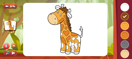 Screenshot of Animal Coloring Book for Kids
