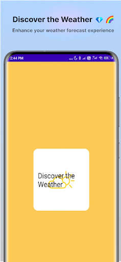 Android application Discover the Weather screenshort