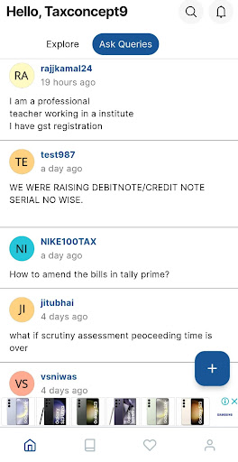 anreads: News & Tax Query Screen 3