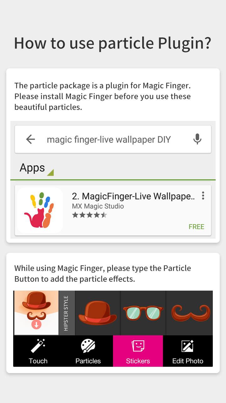 Android application Gentlemen2-Magic Finger Plugin screenshort