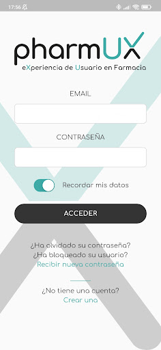 Android application pharmUX screenshort