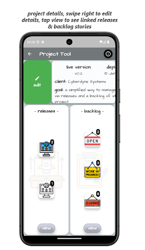 Project Tool Screen 3