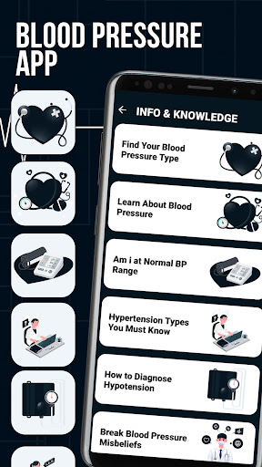 Android application Blood Pressure Monitor screenshort