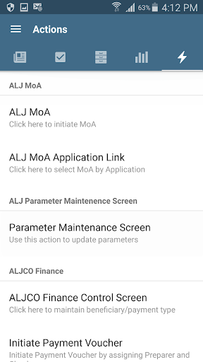 Android application ALJ Associate App screenshort