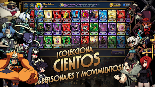 Skullgirls – Modo Dios/Menú 3