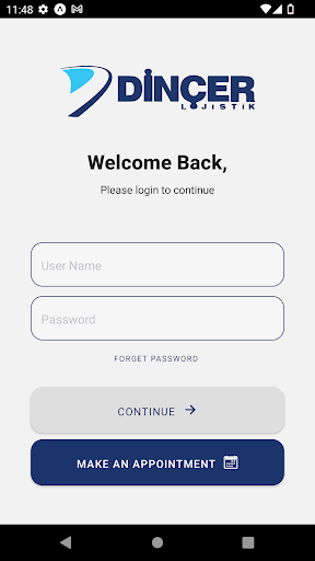 Android application Tesis Yönetimi screenshort
