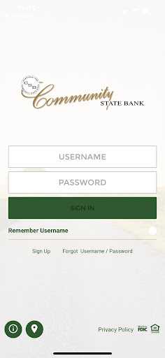 Android application Community State Bank RC screenshort