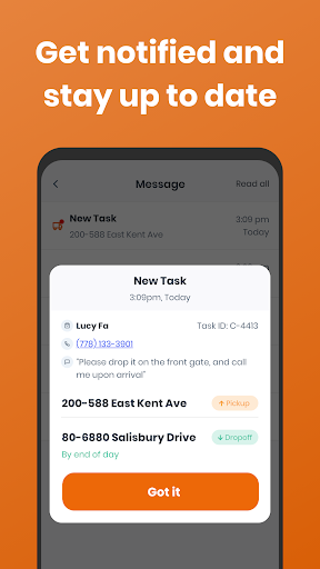 CanFleet Driver App Screen 3