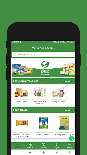 Android application Vipras Agri Solutions screenshort