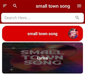 small town song