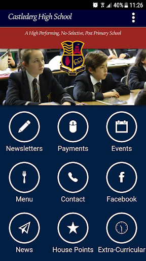 Android application Castlederg High School screenshort