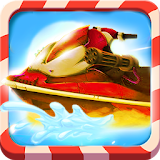 Ski boat racing 3D free icon
