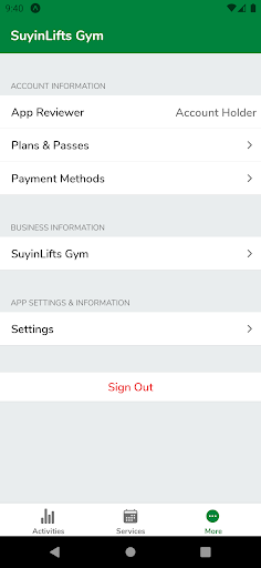 Android application SuyinLifts screenshort