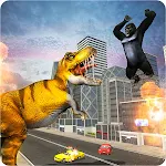 Cover Image of Télécharger King Kong Gorilla Dino Games  APK
