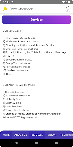 Mukeshbina Life Advisor Screen 3