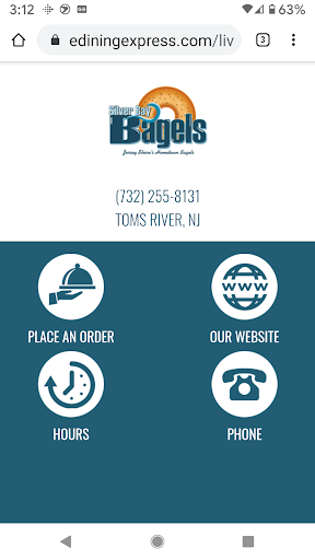 Android application Silver Bay Bagels screenshort