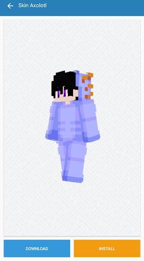Axolotl Skins PE Minecraft