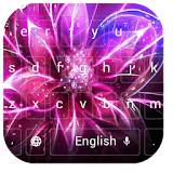 Purple Glow Keyboard Icon icon