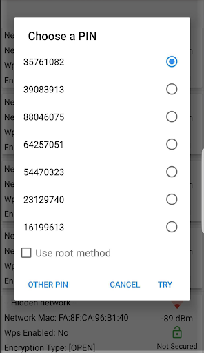 WiFi WPS connect AndroDumpper Screen 2