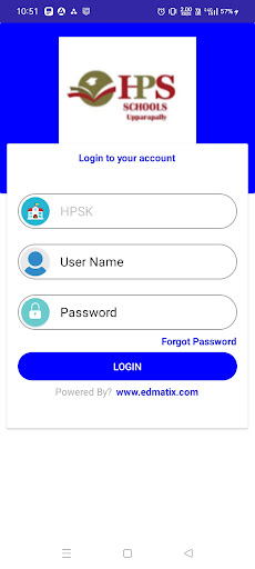 Android application HPS schools upparpally screenshort