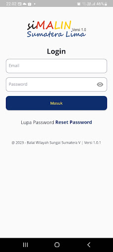 Android application SiMalin - Kendali Pekerjaan screenshort