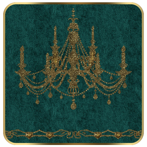 Turquoise Gold Chandelier Go L logo