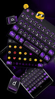 Black Purple Cool Keyboard