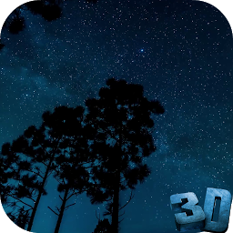 Night Sky Live Wallpaper 3D ikonjának képe