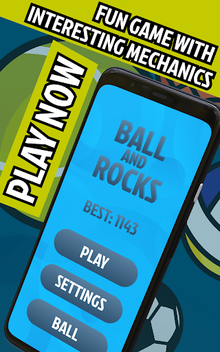 Android application Ball And Rocks screenshort