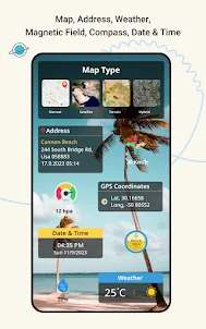 Cámara GPS: Sello de ubicación