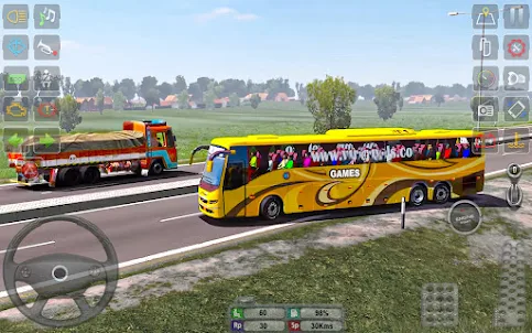 Coach Bus Drive：巴士遊戲 3d