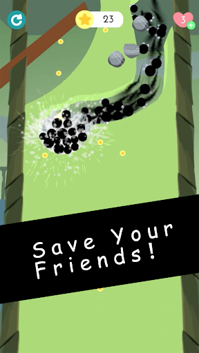Android application Falling OmO - Dig Sand Balls screenshort